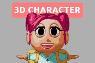 create custom 3d character models for games and animation