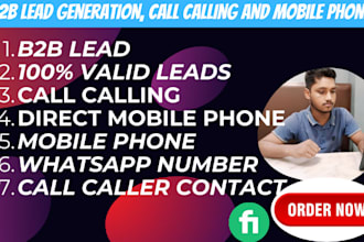 b2b lead generation cold mobile number and direct mobile phone numbers