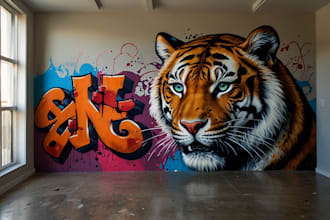 make unique graffiti art for tshirts, hoodies and streetwear