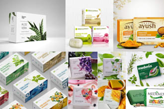 handmade soap label design liquid soap packaging or box design