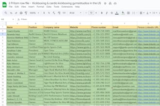 accurate b2b lead generation, web research and email list building