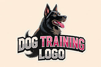 create a modern dog training logo for trainers and pet businesses