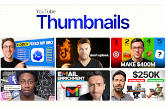 professional business and marketing youtube thumbnails
