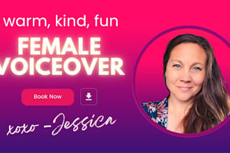 record american english female voice over