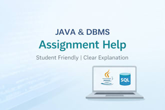 help you with your java and dbms assignments