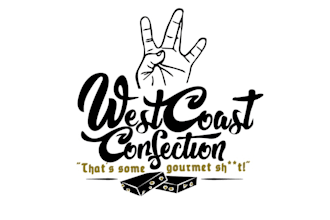 design west coast hip hop themed brownie company logo