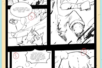 do storyboards for webtoon, manga, games, etc