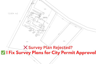 fix rejected survey plans for city permit approval fast