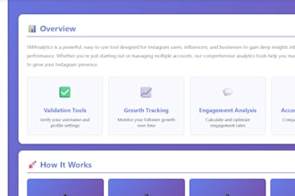 create a custom instagram analytics dashboard for you