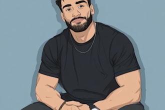 a cartoon portrait of you, perfect gift