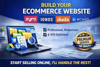 build ionos zyro duda ecwid responsive ecommerce online store