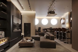 render commercial site plan, remodel multifunctional room, reach in closet, cgi