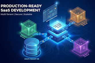 build or fix multi tenant saas application with admin panel