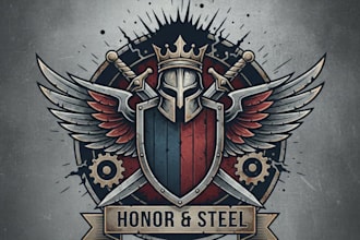 design a bold and powerful war logo for your team or brand