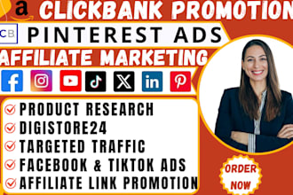 promote clickbank amazon affiliate digistore24 and pinterest marketing