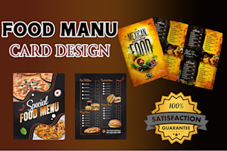 do amazing restaurant modern menu, menu board design