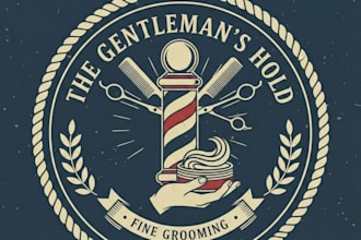 design a stylish and professional pomade logo