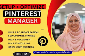 setup and optimize pinterest business account with SEO board