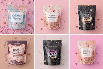 create mock ups or packaging designs for your products
