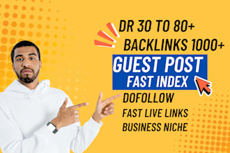 provide ahrefs DR 70 moz da guest post backlinks for google ranking