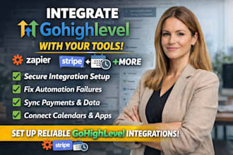 integrate gohighlevel with zapier, stripe, calender and tools gohighlevel expert