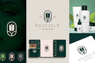 create extremely modern minimalist luxury and elegant business logo