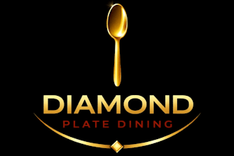 design a luxury restaurant logo with premium gold style