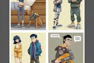 design characters and comic books