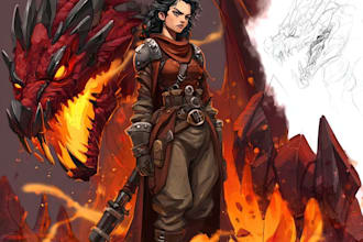 character concept art and character design