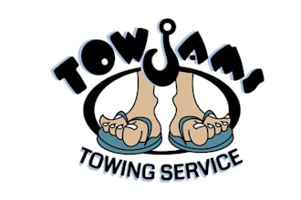 design modern classic towing service logo