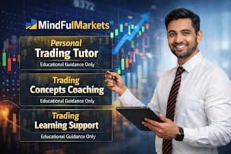 teach stock market concepts, charts and risk management for beginners