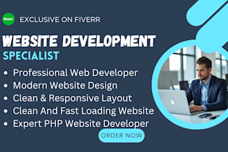 build full stack website for business or personal use with secure backend