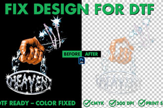 prepare your design as a dtf print ready file