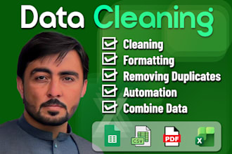 do data cleaning, data formatting