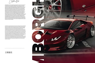 professional car poster and automotive flyer design