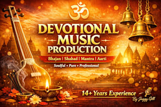 produce devotional bhajan, shabad, aarti, mantra etc