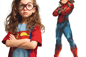 create superhero cartoon character for you