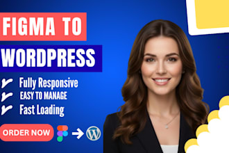convert figma to wordpress or figma to elementor website