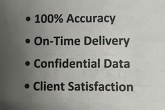 do accurate data entry and basic tally accounting work