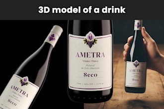 create a 3d mockup of your drink