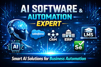 ai software developer salesforce lms web automation selenium erp crm mlm design