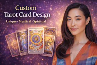 design custom tarot cards with a unique mystical style