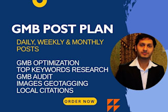 write monthly gbp posts to rank the business on google maps