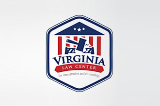 design classic virginia law center logo