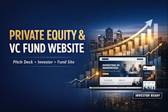 design professional private equity and vc fund websites