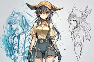 make fantasy characters in anime style