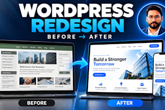 design, redesign, rebuild or recreate a wordpress elementor website