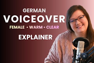 record a german voiceover for explainer and corporate videos