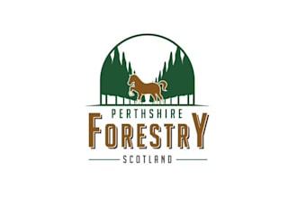 make adventure perth shire forestry logo with outdoor brand
