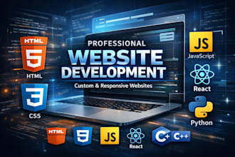 build a website as full stack web developer, web development